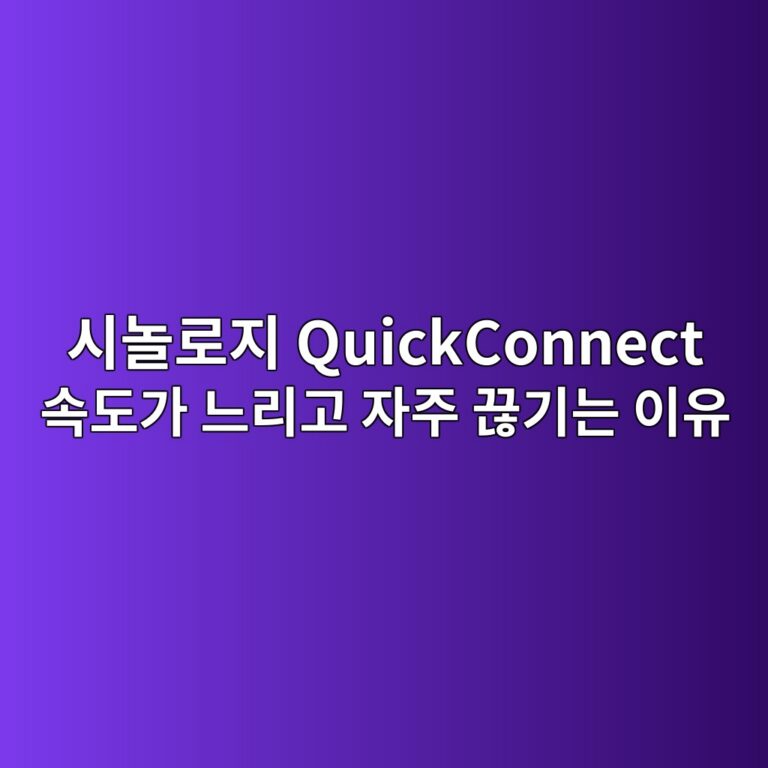 시놀로지 QuickConnect 속도가 느리고 자주 끊기는 이유 6 ec8b9ceb8680eba19ceca780 quickconnect ec868deb8f84eab080 eb8a90eba6aceab3a0 ec9e90eca3bc eb818aeab8b0eb8a94 ec9db4ec9ca0 1787625892